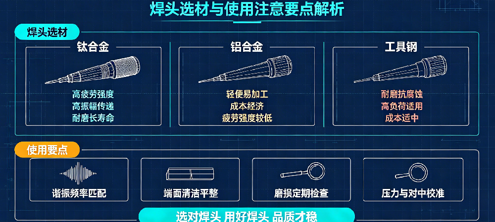 超声波焊头直接决定焊接品质，解析焊头选材与使用注意要点
