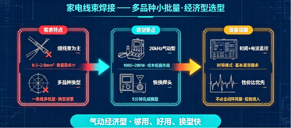 家电线束焊接：多品种小批量的经济型选型