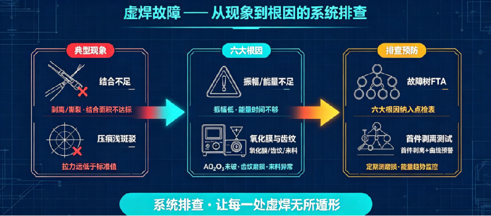 超声波焊接虚焊故障：从现象到根因的系统排查指南