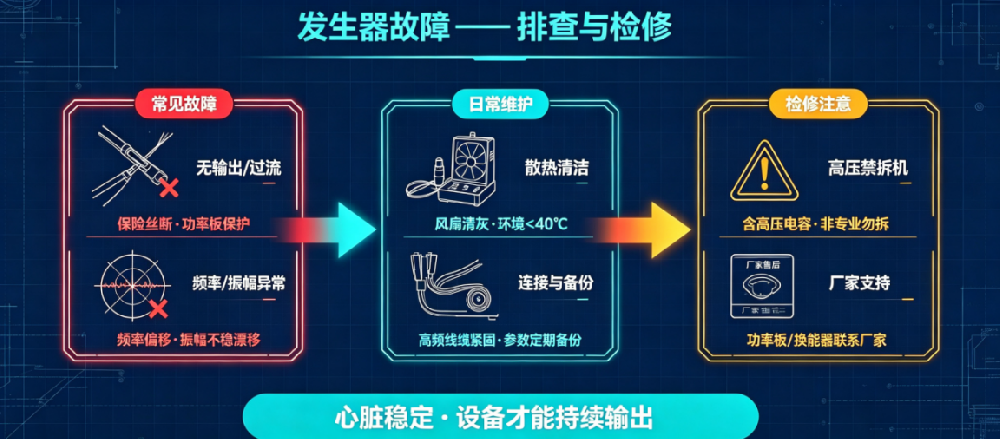 超声波发生器常见故障排查与检修